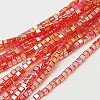 Electroplate Glass Beads Strands EGLA-D018-4x4mm-27-1