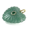 Natural Green Aventurine Carved Pendants G-C276-01G-18-2