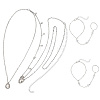 2Pcs Alloy Curb Chain Finger Ring Bracelets for Women BJEW-CY0001-06-6