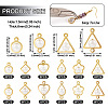 72Pcs 12 Styles ABS Plastic Imitation Pearls Charms/Connector Charms FIND-TA0003-16-3