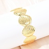 Brass Cuff Bangles for Women BJEW-C112-08G-1