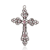 Tibetan Style Alloy Rhinestone Big Pendants RB-J158-08AS-1