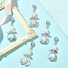 Transparent Frosted Acrylic Pendant Decorations HJEW-JM01114-2