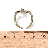 Glow in the Dark Luminous Brass Open Cuff Ring PW-WG90626-03-2