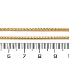 1.5mm Rack Plating Brass Box Chain Necklaces for Women Men MAK-L044-21G-5