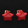 Brass Stud Earrings EJEW-F359-07G-4