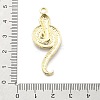 Snake Shape Alloy Rhinestone Pendants PALLOY-Q030-01H-3