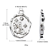 Alloy Crystal Rhinestone Pendants FIND-YW0001-88-4