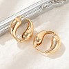 Brass Hoop Earrings for Women LS-EJEW-U041-09G-1