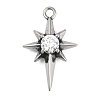 316 Surgical Stainless Steel Micro Pave Cubic Zirconia Pendants LS-STAS-G349-01AS-02-1