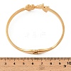 304 Stainless Steel Micro Pave Clear Cubic Zirconia Hinged Bangles for Women SA-C001-05G-3