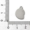 304 Stainless Steel Pendants STAS-P422-01B-P-3