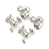 Alloy Front Back Stud Earrings EJEW-B031-01P-2