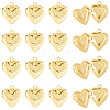 20Pcs Brass Locket Pendants KK-SC0007-49-7
