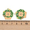 Christmas Deer Theme Alloy Enamel Pendants ENAM-D304-01B-G-3