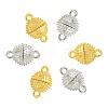 20 Sets 2 Colors Brass Magnetic Clasps KK-CJ0001-86-4