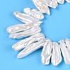 Natural Baroque Keshi Pearl Beads Strands PEAR-S020-H13A-5