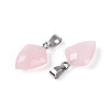 Natural Rose Quartz Pendants G-N349-18P-06-2