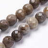 Natural Silver Leaf Jasper Beads Strands X-G-K181-4mm-O01-1
