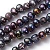 Natural Cultured Freshwater Pearl Beads Pearl Beads Strands PEAR-R012-04-4