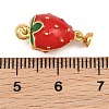 Brass Enamel Magnetic Clasps KK-CBA8264-06G-2