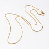 Brass Venice Chain Necklaces MAK-L009-15G-2