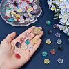 100Pcs 10 Colors Transparent Glass Beads GLAA-DR0001-08-3