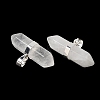 Natural Quartz Crystal Double Terminal Pointed Pendants G-NH0001-15P-05-2