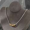 304 Stainless Steel Box Chain Necklaces NJEW-Z055-01GP-1