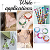 100Pcs Printed Transparent Resin European Beads RESI-PA0001-18C-6