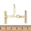 Brass Cubic Zirconia Chain Extender KK-F893-01G-3
