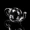 Round Mechanized Blown Glass Teapot LS-GLAA-P052-01-3