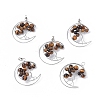 Natural Tiger Eye Big Pendants G-L521-E06-1