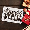 Large Plastic Reusable Drawing Painting Stencils Templates DIY-WH0202-042-3