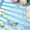 Epoxy Resin & Acrylic Pendant Necklace X1-NJEW-TA00162-2