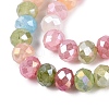 Dyed Crackle Imitation Jade Glass Beads Strands EGLA-Q131-02C-08-3