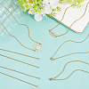 12Pcs 4 Styles 304 Stainless Steel Cable Chain Necklace Making STAS-SC0010-23G-3