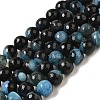 Natural Agate(Dyed & Heated) Beads Strands G-H066-B07-03-1