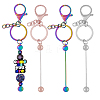 SUPERFINDINGS 3Pcs 3 Color Metal Bar Beadable Keychain for Jewelry Making DIY Crafts KEYC-FH0001-41-1