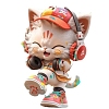 Cat with Headset Acrylic Hanging Ornaments PW-WG89B83-01-6