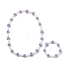 Cute Polymer Clay & ABS Plastic Pearl Beaded Necklace & Stretch Bracelet SJEW-JS01267-3