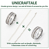 Unicraftale 1Pc Tungsten Steel Grooved Finger Ring Settings RJEW-UN0002-93B-5