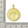 Real 18K Gold Plated Brass Micro Pave Cubic Zirconia Pendants KK-H472-14G-04-3