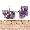 Natural Banded Amethyst Carved Pendants G-H357-01G-13-3