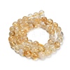 Heated Natural Citrine Beads Strands G-C293-A03-8mm-4