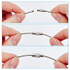 200Pcs 8 Styles 304 Stainless Steel Cable Wire Keychains AJEW-WA0003-97-3