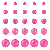 100Pcs 5 Styles Opaque Acrylic Beads MACR-TADJ0001-12C-1