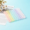 6 Colors Transparent Acrylic Pumpkin Beads Cup Mat AJEW-CM00001-2