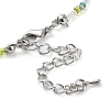 Glass Beaded Necklace NJEW-Z029-05O-3