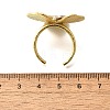 Brass Cuff Rings for Women RJEW-Q008-15G-3